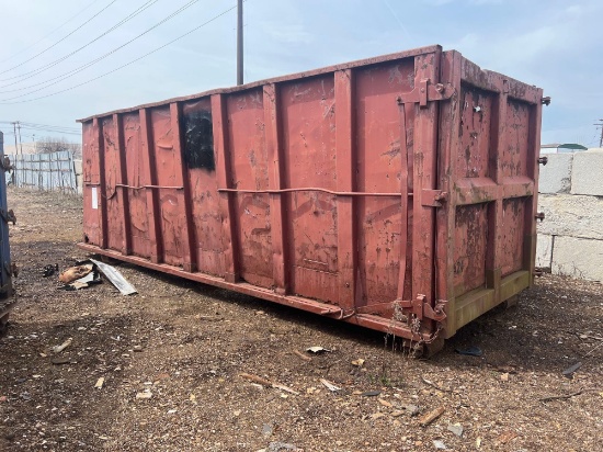 40-cubic yard rolloff dumpster (off-site item, read description)
