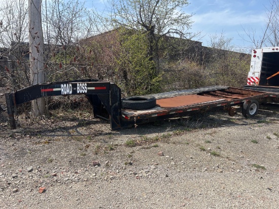 Road Boss 24' Gooseneck Tandem Equipment Trailer (off-site item, read description)