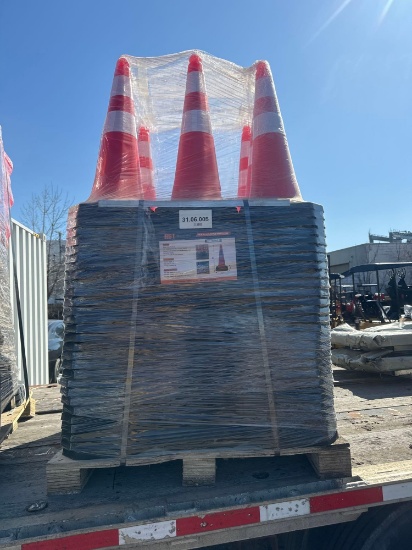 (100) New AGT Co 29in Reflective Traffic Cones