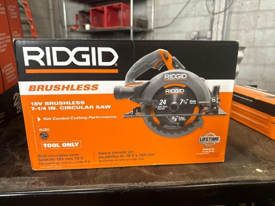 New Ridgid Co 18v 7.25in Cordless Circular Saw Model R8657B