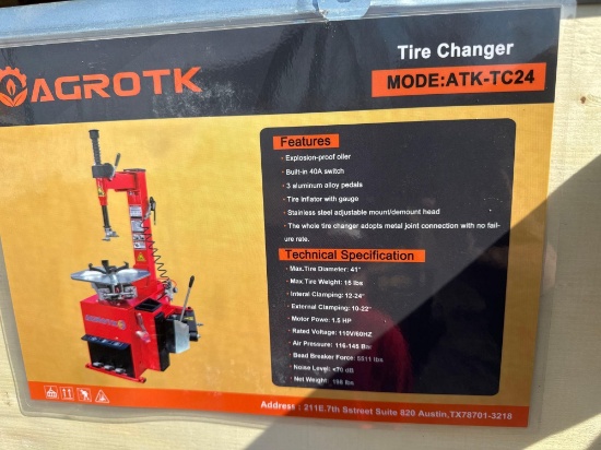 New Agrotk Co Tire Changer Model ATK-TC24