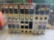 Lot of 6 Commercial 3 Bin Coffee Bean Displays/Dispenser