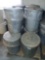 Lot of 10 Galvanized Metal 20 Gal Trash Cans with Lids