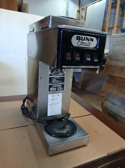 Bunn Commercial 3-Burner Coffee Maker Model STF-20 with Hot Water Tap