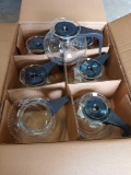Lot of 13 A-10 Commercial Glass Coffee Pots. Appear New one Missing Lid