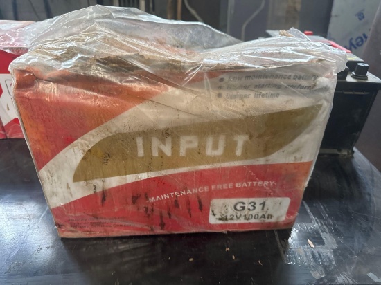 New Input Co 12v Auto Battery Model G31MF/12V100AH