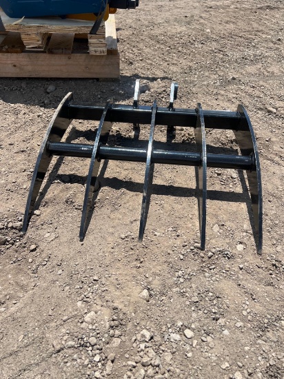 New 19" x 15" Vicsec Co Mini Excavator Rake Attachment