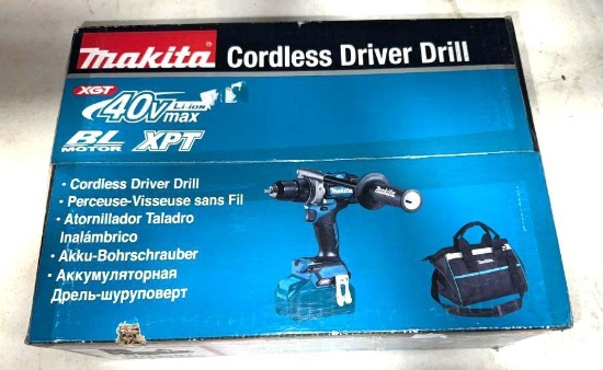 Makita 40V Cordless Driver Drill w/ charger and 2- 2.5 AH Batteries
