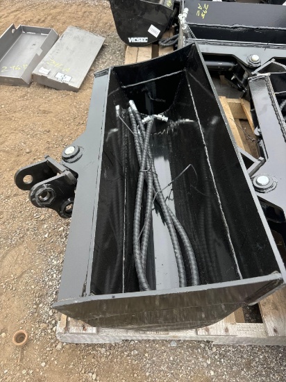 New Vicsec Co 32in Hydraulic Mini Excavator Swivel Bucket