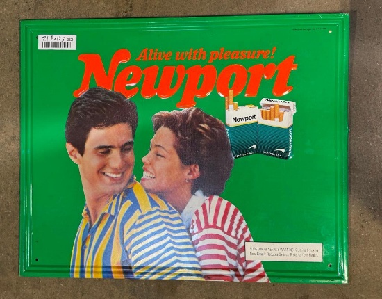 Newport Cigarettes Advertising Sign