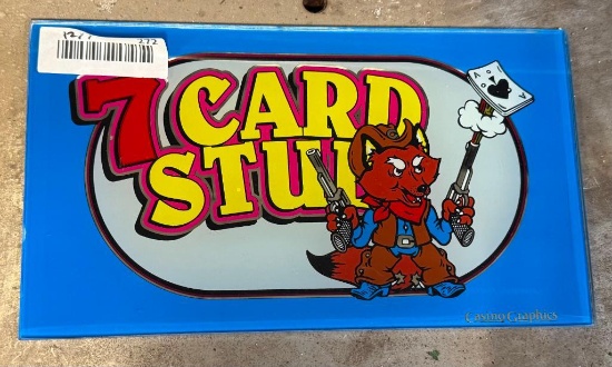 Casing Graphics 7 Card Stud Game Display Insert