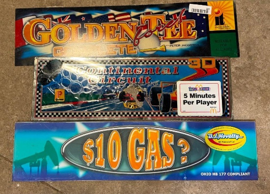 Collection of Arcade Game Inserts