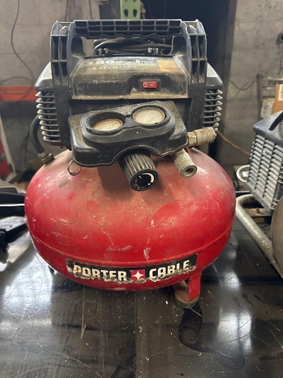 Porter Cable 6 gal Pancake Air Compressor | Heavy Construction ...