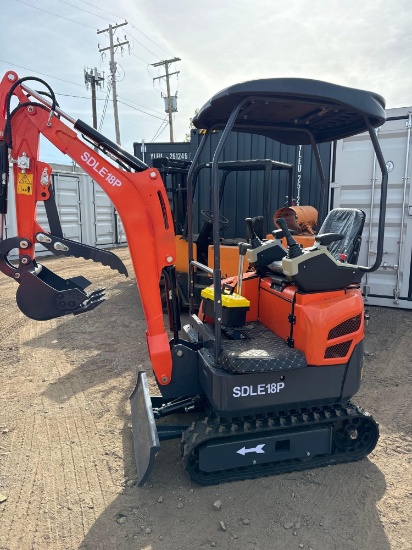 New SD Lanche Co Mini Excavator Model SDLE18P