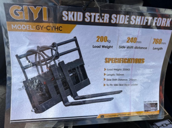 New GiYi Co Mini Stand-On Skidloader Hydraulic Shifting Fork Set Model GY-CYHC