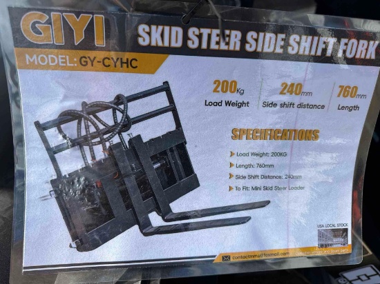 New GiYi Co Mini Stand-On Skidloader Hydraulic Shifting Fork Set Model GY-CYHC