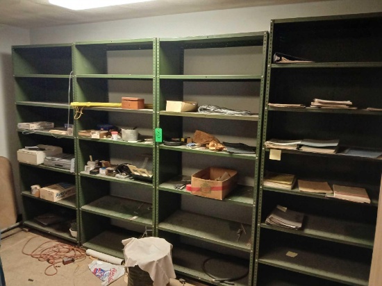 QTY 4 Metal Shelf Unit Measures Approx. 36"x18"x84"