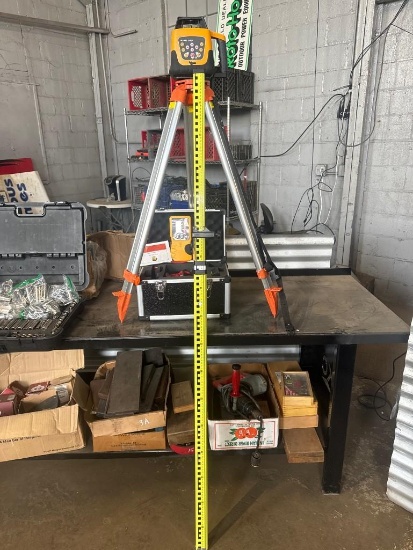 NEW SKLP Co. Rotary Laser Level set with Grade Pole