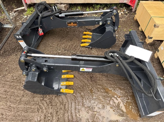 New LandHonor Co 18in Hydraulic Skidloader Backhoe Attachment Model BH-12-72D