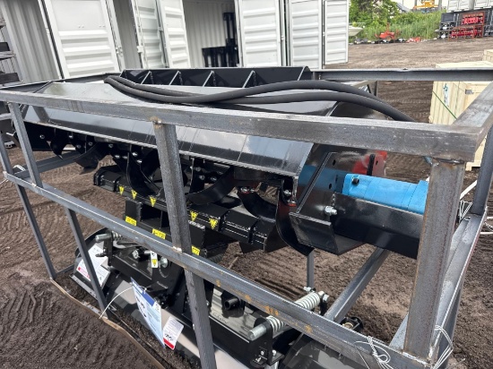New Mower King Co 72in Hydraulic Skidloader Rototiller Attachment Model ECSSTR072