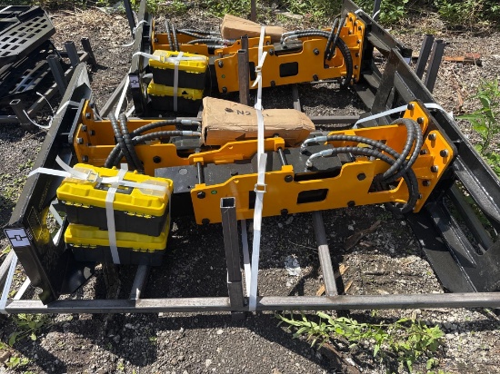 New GiYi Co Hydraulic Skidloader Pile Hammer Attachment Model D680