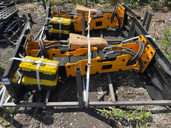 New GiYi Co Hydraulic Skidloader Pile Hammer Attachment Model D680