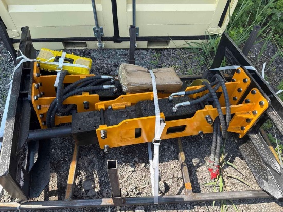 New GiYi Co Hydraulic Skidloader Pile Hammer Attachment Model GY-D680