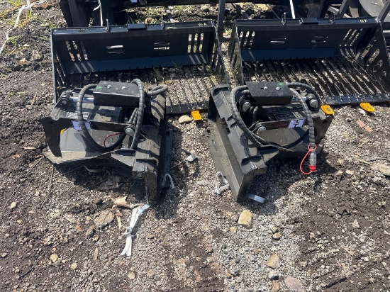 New GiYi Co Mini Stand-On Skidloader Stump Bucket Model MSG28