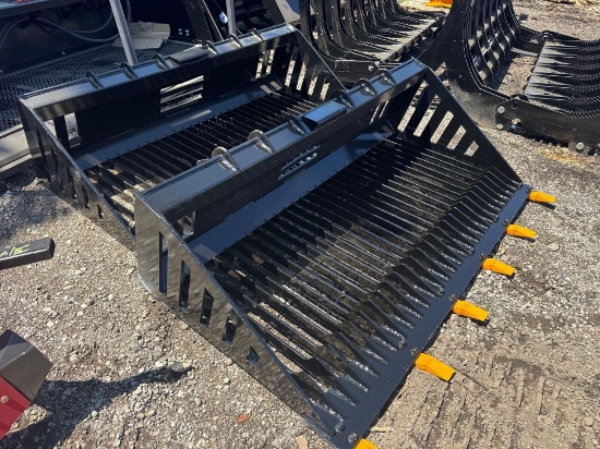 New GiYi Co 66in Skidloader Rock Bucket Model RB66