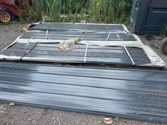 (50) New 12ft x 3ft x 0.5mm Metal Siding/Roofing Grey Sheets Model SK-H50