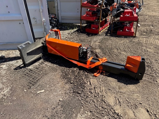 New GiYi Co Hydraulic Skidloader Log Splitter Attachment Model HLS-82