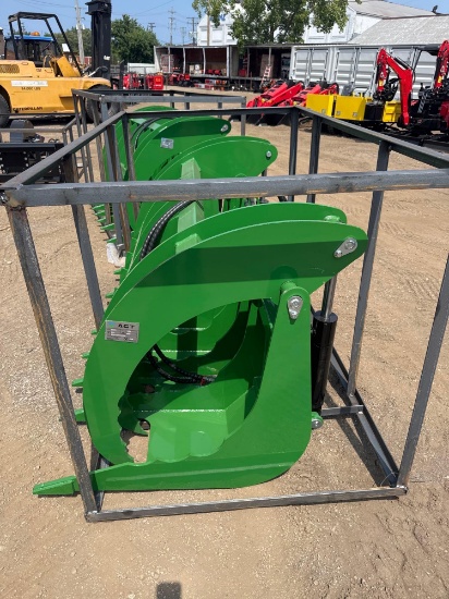 New AGT Co 72in Hydraulic Skidloader HD Grapple Bucket Model SRR72