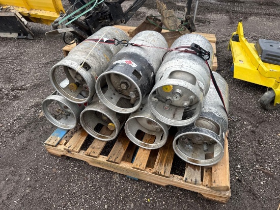 (7) Aluminum LP Forklift Tanks