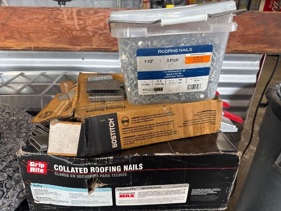 Contractor Assortment of Roofing Nails, Staples & Collated Roofing Nails