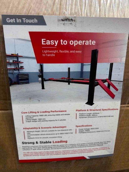 New SD Lanch Co 4-Post 9000lb Automobile Lift
