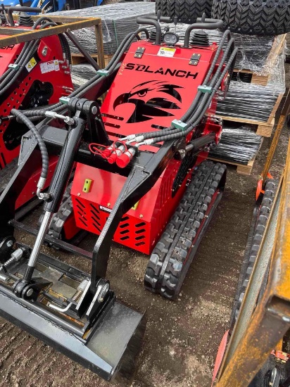 New SD Lanch Co Mini Stand-On Skidloader Model SSL60
