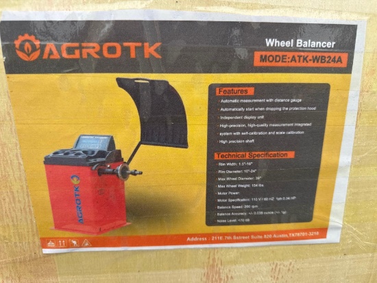 New Agrotk Co Wheel Balancer Model ATK-WB24A