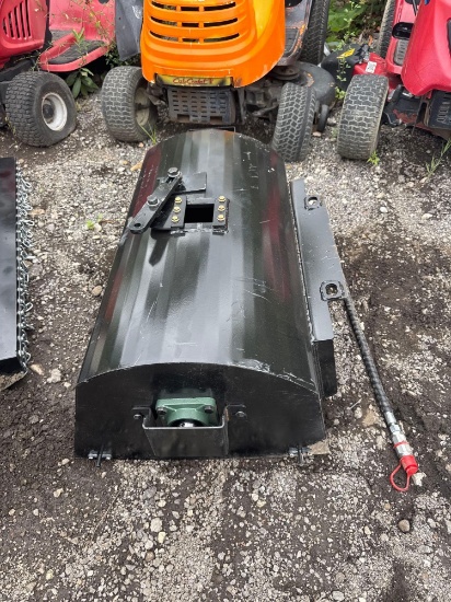 New SD Lanch Co 36in Mini Stand-On Skidloader Mortar Mixer Attachment