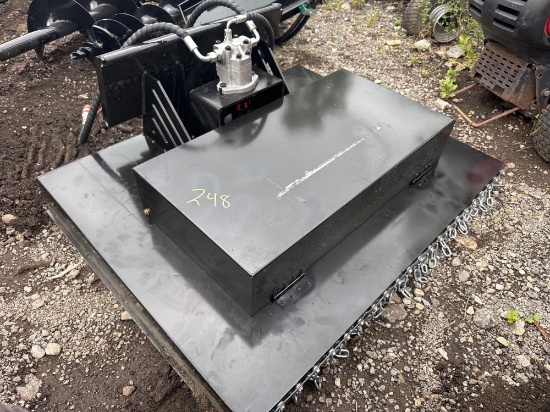 New SD Lanch 43in Mini Stand-On Skidloader Brush Hog Attachment