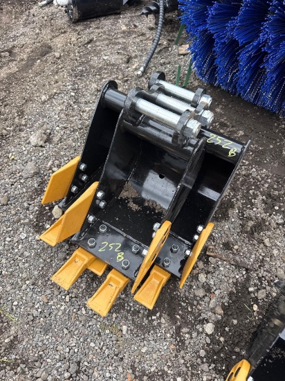 (2) New SD Lanch Mini Excavator Buckets, 8 & 16in