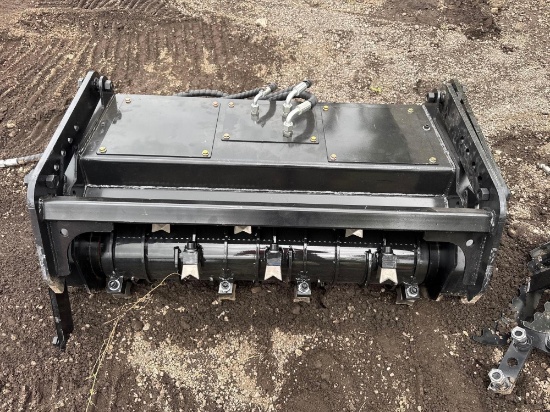 New SD Lanch 48in Mini Stand-On Mulcher/Reclamation Attachment