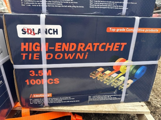 (100) New SD Lanch 3.5m Ratchet Straps