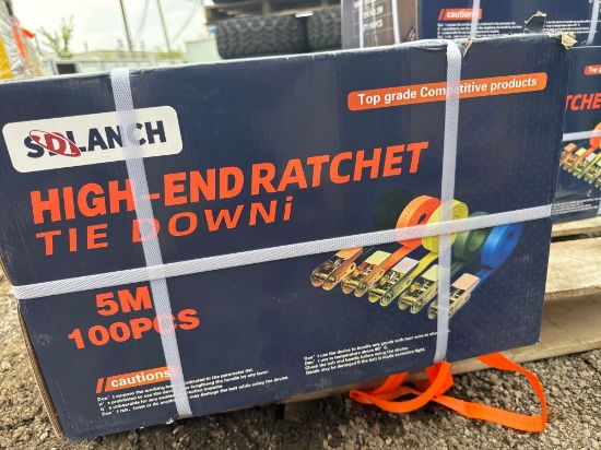 (100) New SD Lanch 5m Ratchet Straps