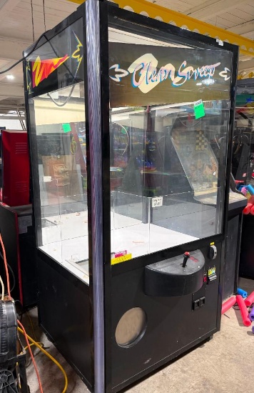 Clean Sweep coin-operated plush claw crane arcade machine