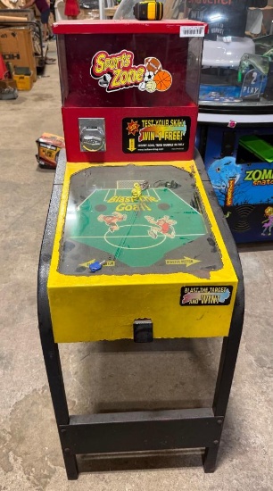 Sports Blaster "Blast the Goal!" coin-operated gumball/vending pinball machine