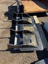Lightly Used KC Brands Skidloader Ground Ripper Attachment