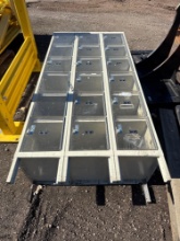 6ft 18 Slot Clear Lockers