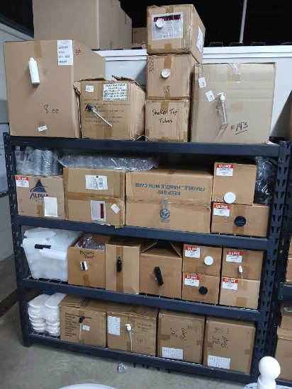 All Contents of Shelf. Spray Bottles, Containers, Lids,Lotion Pumps,More