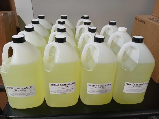 Lot of 15 1Gal Rustic Escentuals Pet Spritz Base. Non-scented