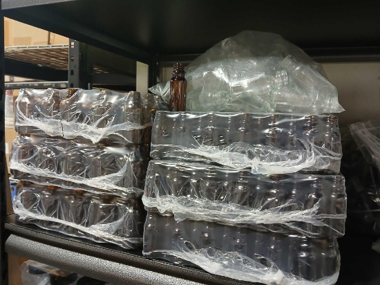 Lot of Glass 1/2oz Dropper Bottles NO Dropper Tops